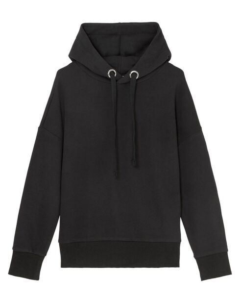 Sudadera con capucha y logo con parche negro