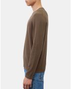 Pull en Coton & Cachemire marron