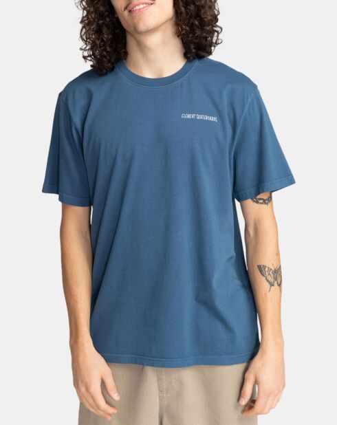 T-Shirt Illusion bleu moyen