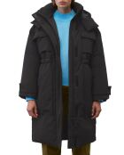 Parka longue puffer poches noire