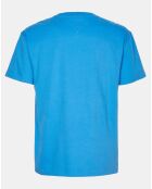 Blaues T-Shirt mit Peached Entry Flag