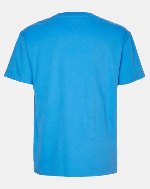 Blaues T-Shirt mit Peached Entry Flag