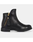 Bottines en Cuir Agata noires