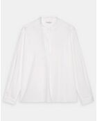 Blouse col ouvert blanche