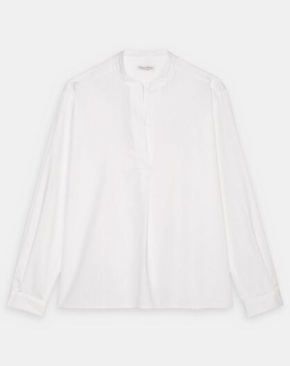 Blouse col ouvert blanche