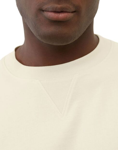 T-shirt girocollo Modestie ecru 100% cotone biologico
