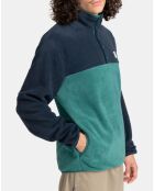 Sweat polaire Abenaki po bleu marine/vert