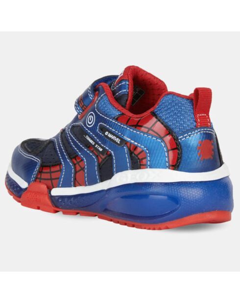 Baskets Bayonyc Spider-Man Geox x Marvel bleu/rouge