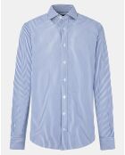 Chemise Slim Fit rayée bleue