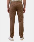 Pantalon Stig tapered marron