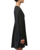 Robe midi col V noir