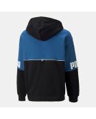 Sweat Colorblock bleu/noir