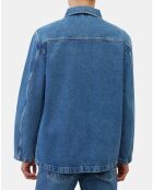 Veste en jean bleue