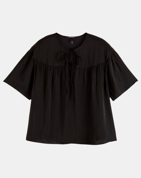 Blouse Lacet noire