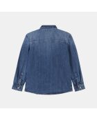 Chemise en jean bleue