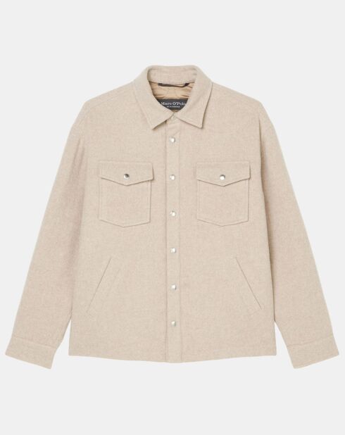 Veste en Laine mélangée Thermor beige