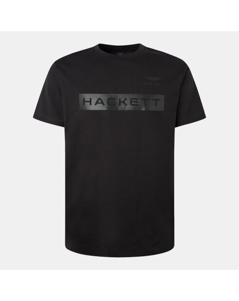 T-Shirt Aston Martin Racing Silver noir