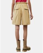 Short Paperbag pinces beige