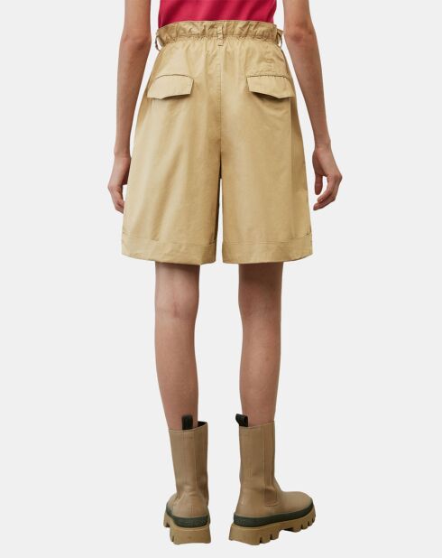 Short Paperbag pinces beige