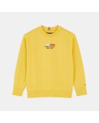 Sweat logo devant jaune