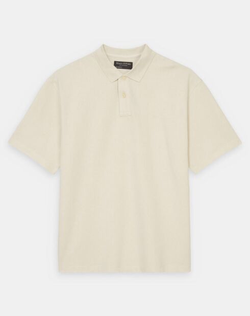 Polo piqué relax beige