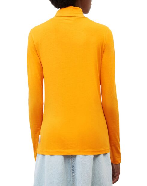 T-Shirt 100% Coton Bio col roulé orange