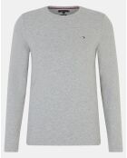 T-Shirt slim Stretch gris clair