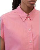 Chemise regular manches courtes rose