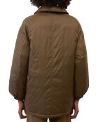 Parka boutons nylon marron