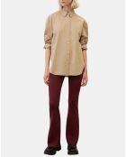 Chemise boyfriend beige