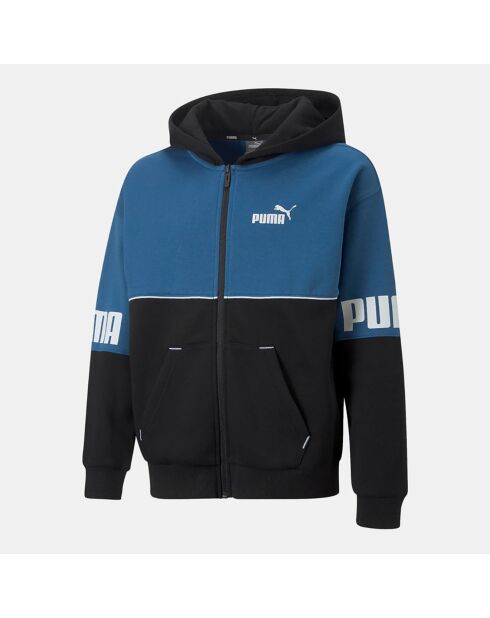 Sweat Colorblock bleu/noir