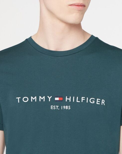 T-Shirt 100% Coton Bio logo bleu pétrole