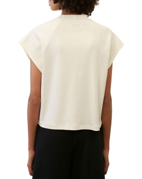 T-Shirt loose Crop blanc