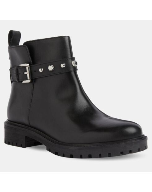 Boots en Cuir Hoara noires