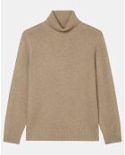 Pull en Laine d'Agneau mélangée beige