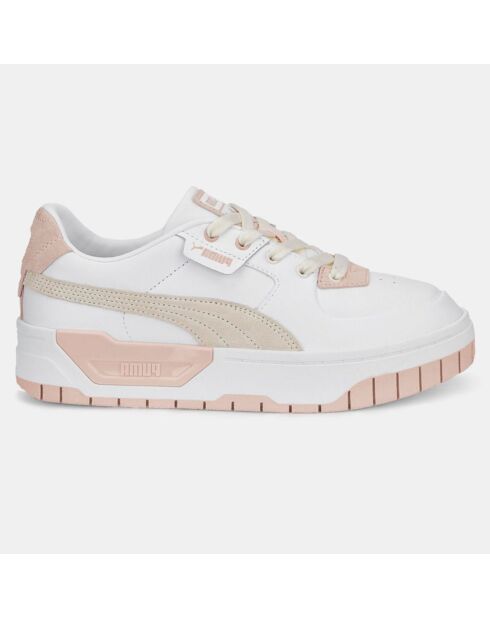 Baskets en Cuir Cali Dream blanc/rose