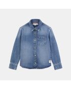 Chemise en jean bleue