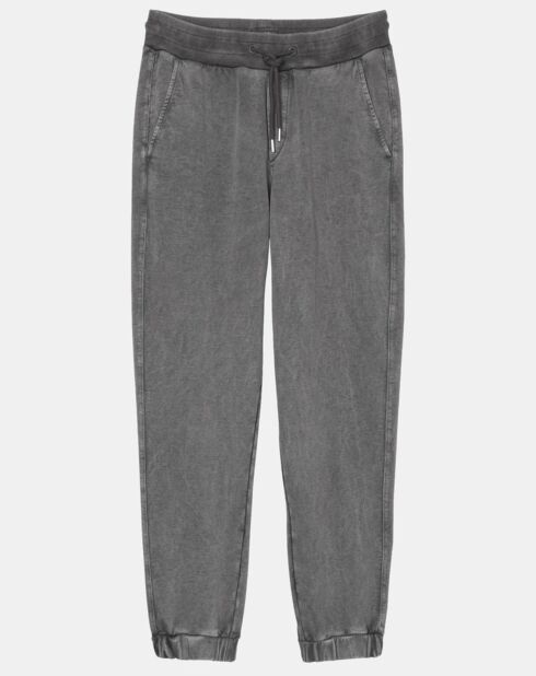 Jogging élastique délavé gris foncé