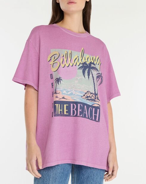 Easyshore Violettes Oversize-T-Shirt aus 100% Bio-Baumwolle