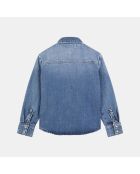 Chemise en jean bleue