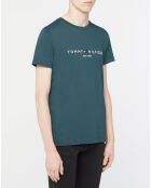 T-Shirt 100% Coton Bio logo bleu pétrole