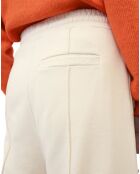 Pantalon large en Molleton écru