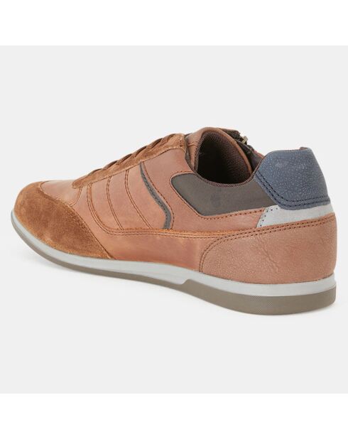 Baskets en Cuir Renan marron