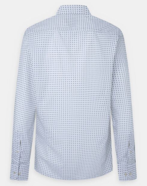 Chemise Slim Fit imprimée foulard blanche