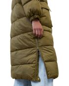 Doudoune longue Puffer kaki