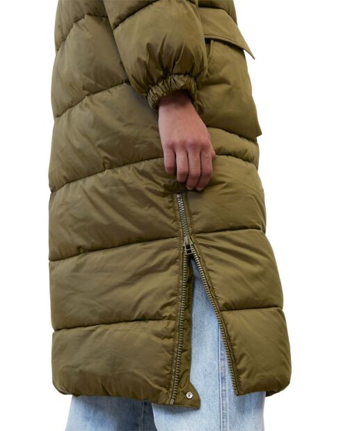 Doudoune longue Puffer kaki