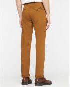 Pantalon Chino Slim Fit en Coton Bio mélangé Stuart Stretch camel