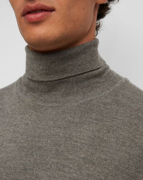 Pull 100% Laine Mérinos gris
