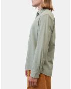 Chemise en Flanelle Regular Fit micro carreaux verte