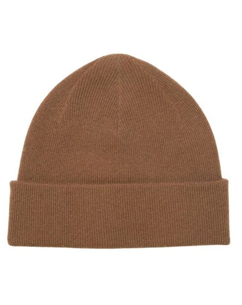 Bonnet en Laine & Coton marron